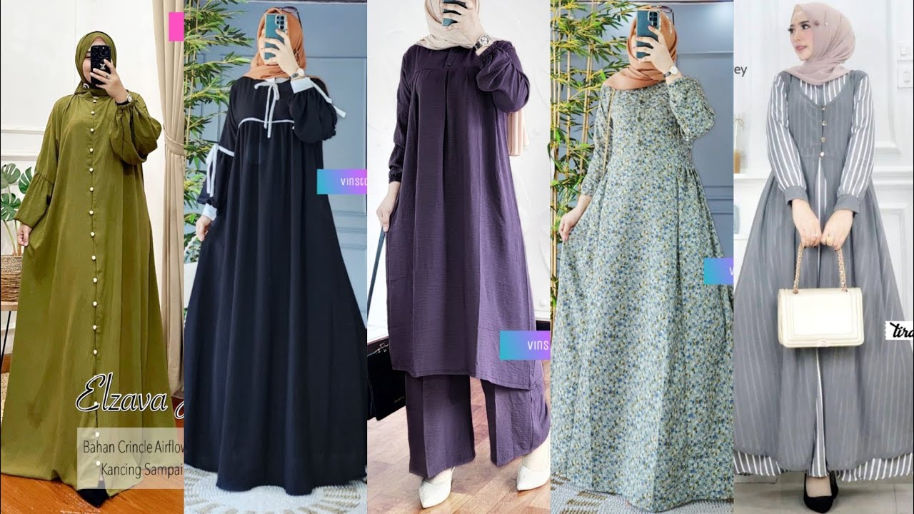 GAMIS PERSIAPAN MODEL SIMPEL NYAMAN DIPAKAI | MODEL SETELAN KULOT TERBARU
