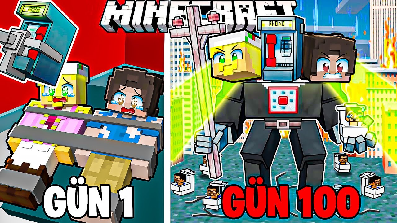RÜYAPEREST İLE SKİBİDİ EVRENİNDEKİ TÜM TİTANLARI YOK ETTİK 🚽🎇 - Minecraft