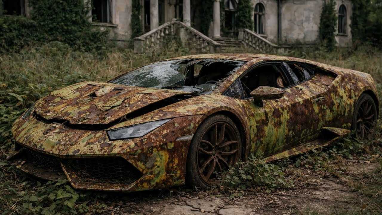 I Found a Lamborghini The Ending Will Shock You #auto#carrestoration#asmr #autodetailing#abandoned