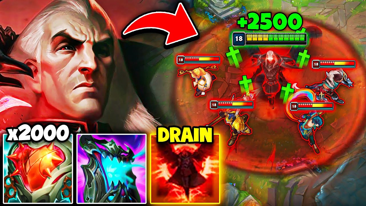 Swain but I'm a tank with INFINITE scaling health