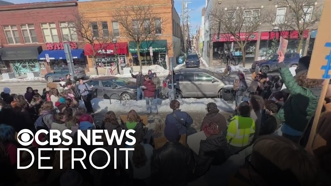 Hundreds of Ann Arbor high school students walk out in protest of latest ICE activities