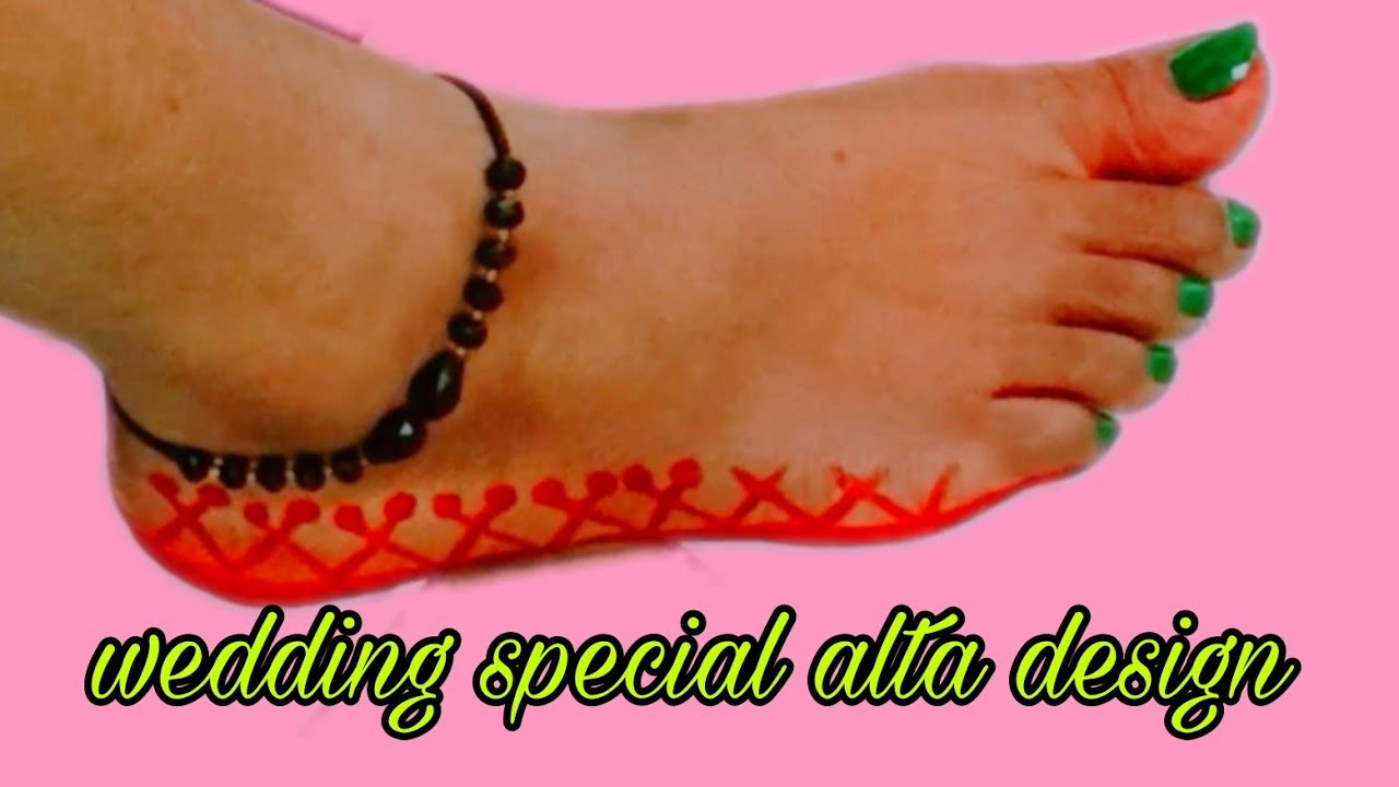 alta kaise lgate h|mhavar kaise lgate h|wedding special alta design|sabko liye lgana easy