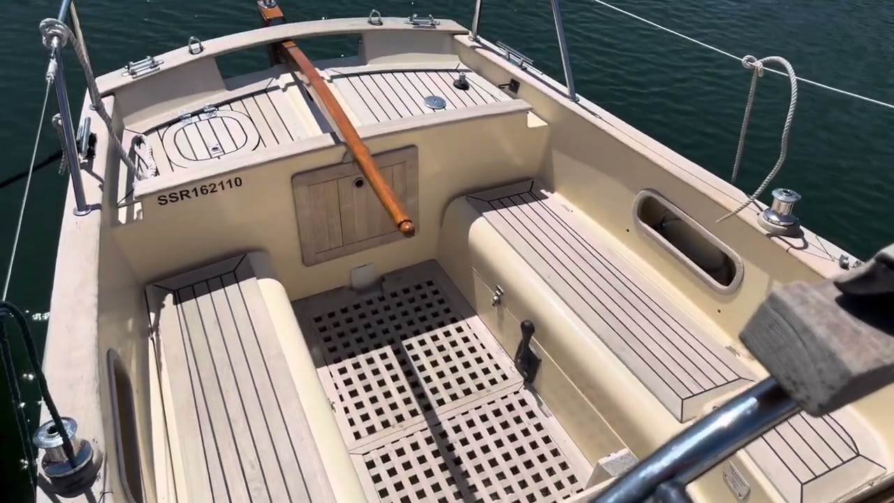 Yarmouth 23 sailing boat “Yulya” on her new mooring
