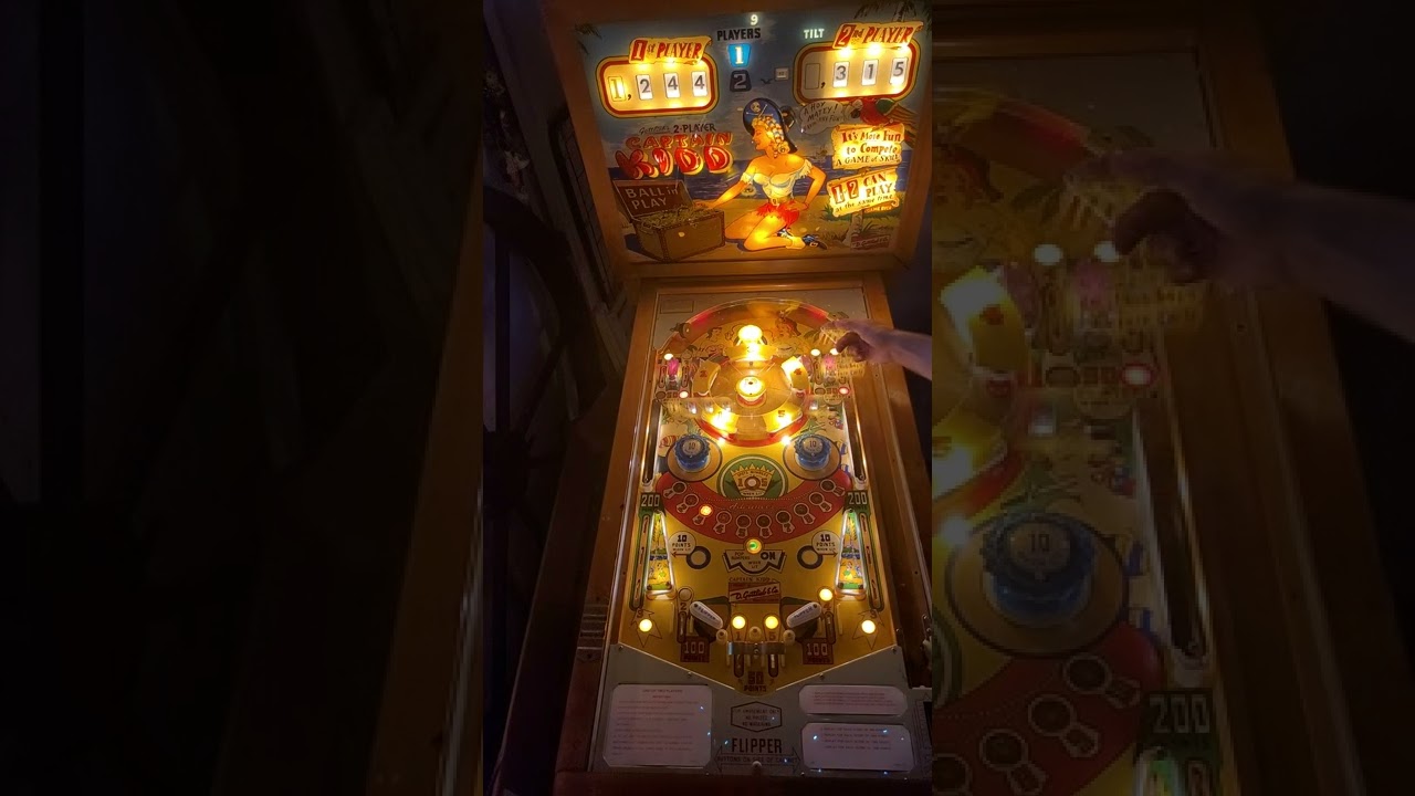 Captain Kidd Pinball (Gottlieb 1960) rules and gameplay