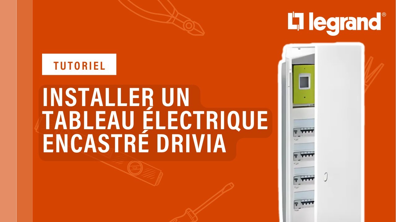 Tableau électrique encastré : comment installer un bac d'encastrement Drivia Legrand ?