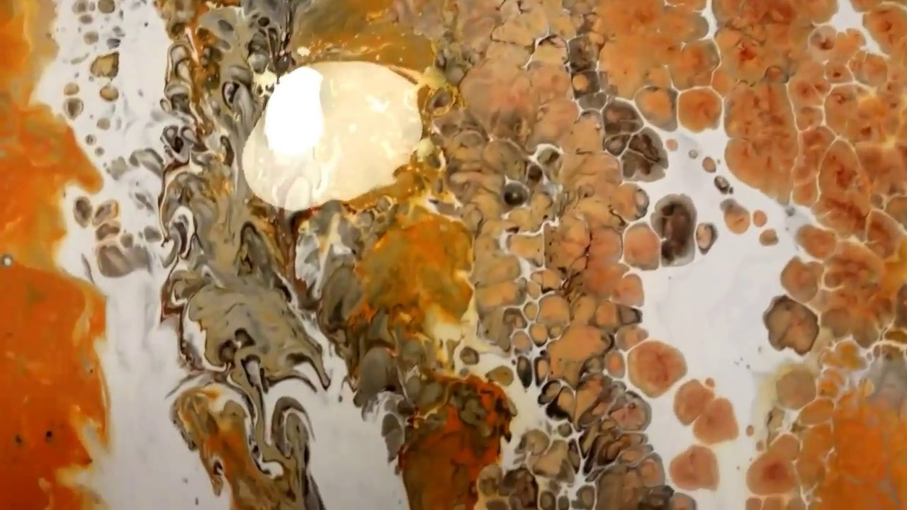 Fluid Painting - Orange Is Awesome