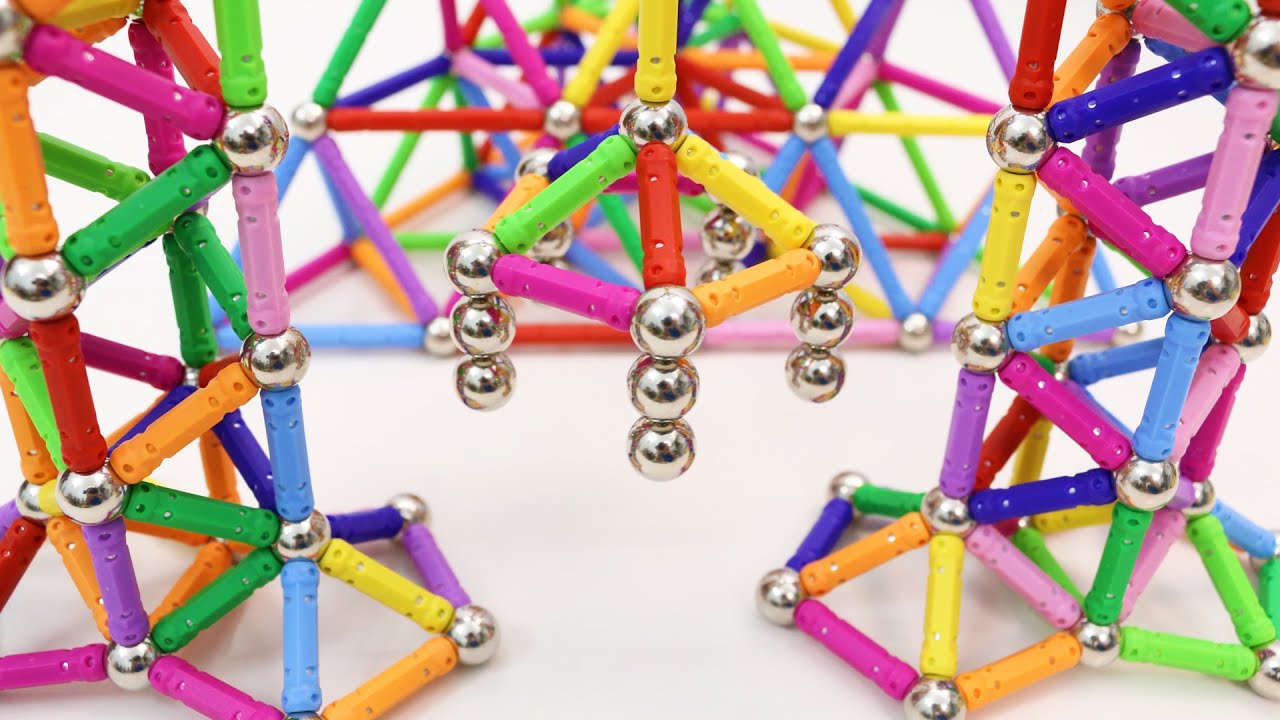 Building Pyramid and Towers with Veatree Magnetic Sticks and Balls