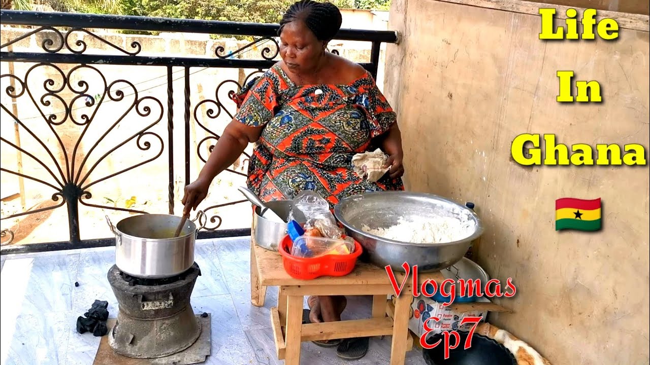 My African mum cooked her Ex-husband's favourite meal[local Akple & fetri] Vlogmas Ep7