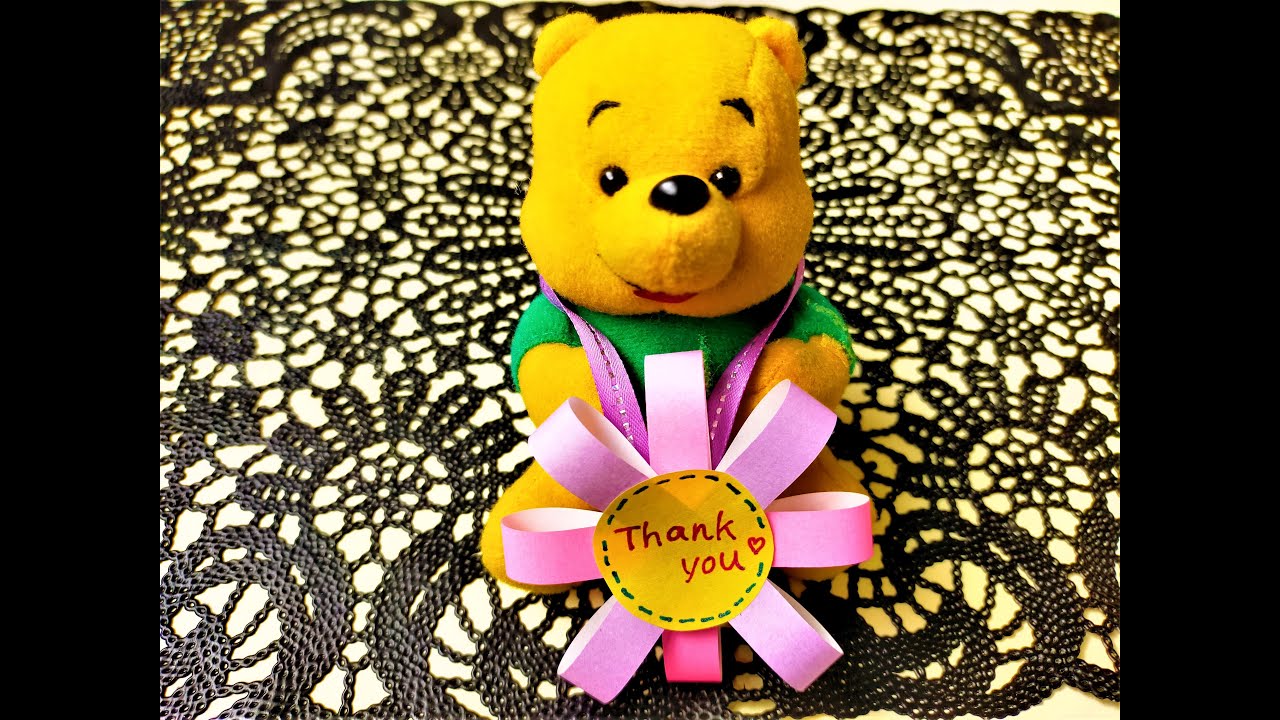 DIY Flower Medal / Gift Ideas / Origami /easy craft for kids/DIY/paper craft
