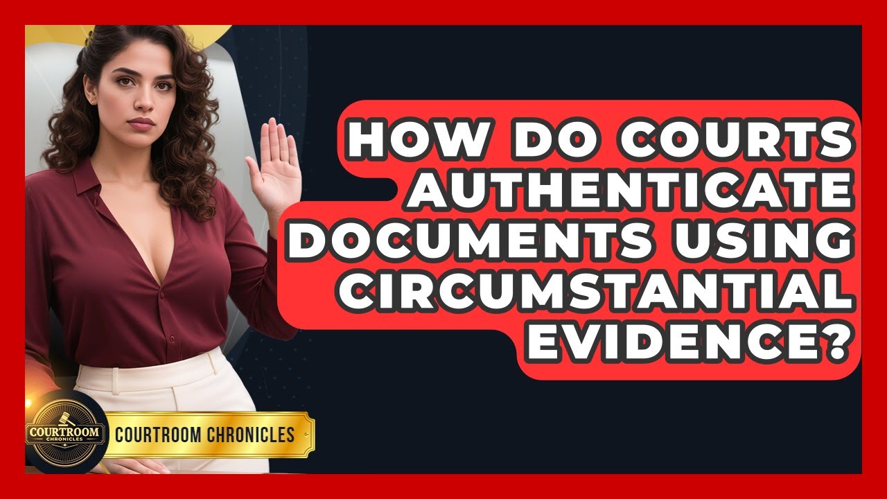 How Do Courts Authenticate Documents Using Circumstantial Evidence? - Courtroom Chronicles