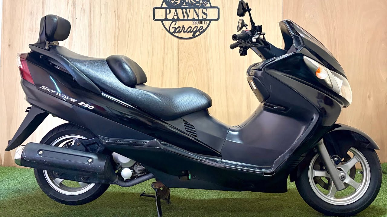 長野県松本市！中古車バイク【車両紹介】SUZUKI スカイウェイブ250 CJ43A型 249cc 水冷 4サイクル FI インジェクション ビックスクーター