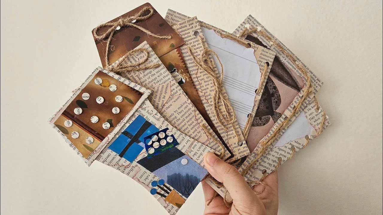 Turning trash into crafts for junk journals. ✨