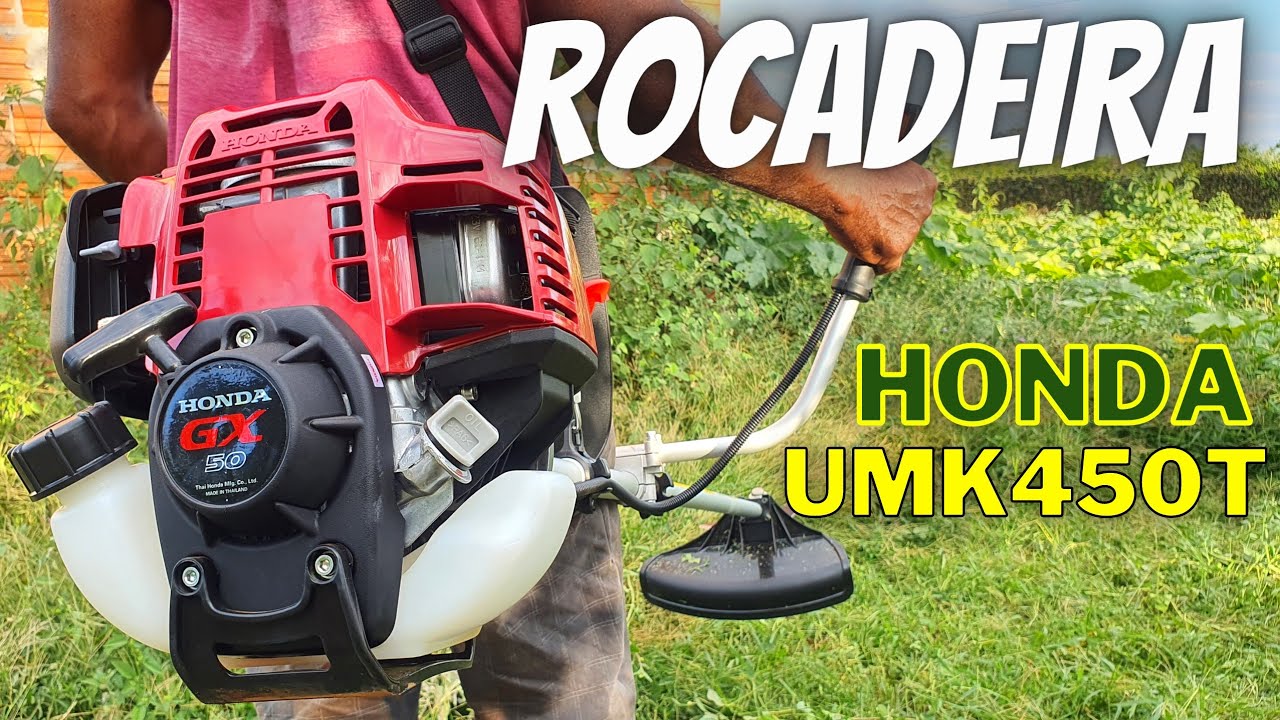 ROÇADEIRA HONDA 4 TEMPOS UMK450T GASOLINA É BOA? PRESTA PRA TRABALHO PESADO? EU TE MOSTRO!