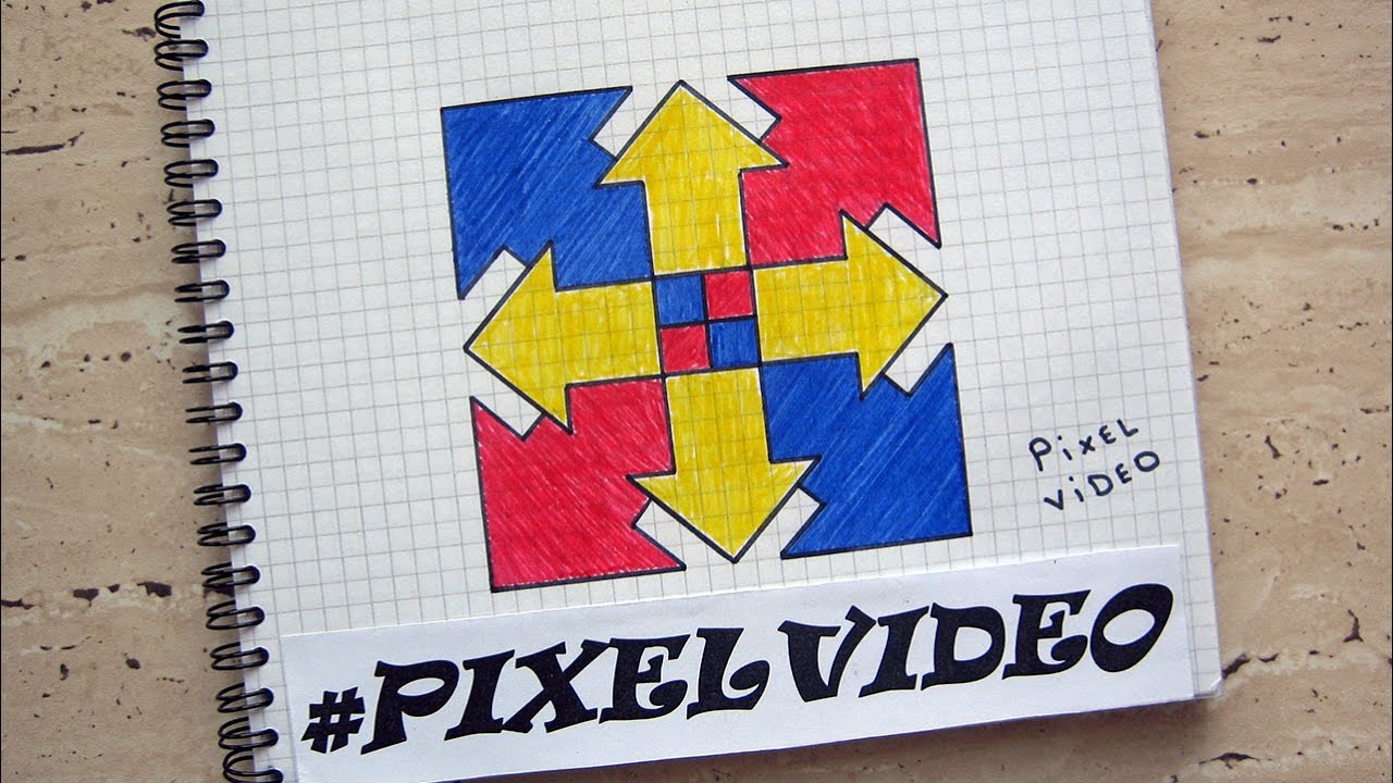 рисунки по клеточкам стрелки #pixelvideo