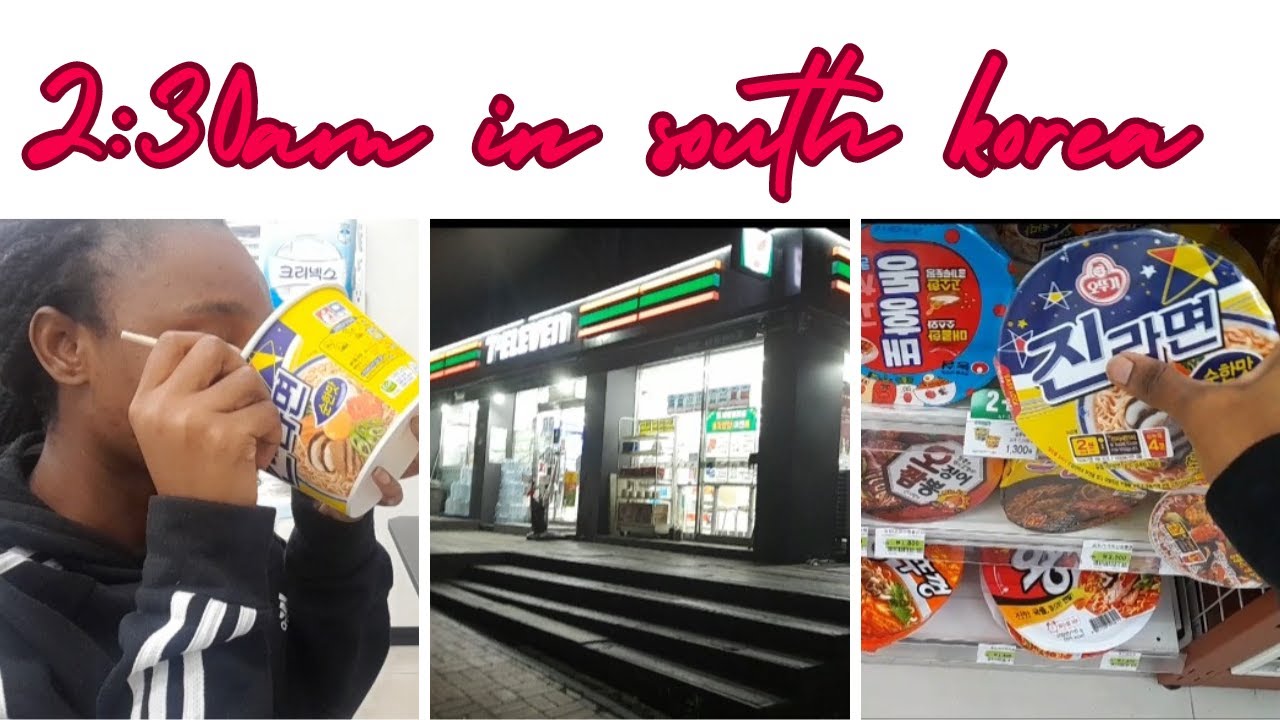 Eating at 7evelen at midnight I south korea