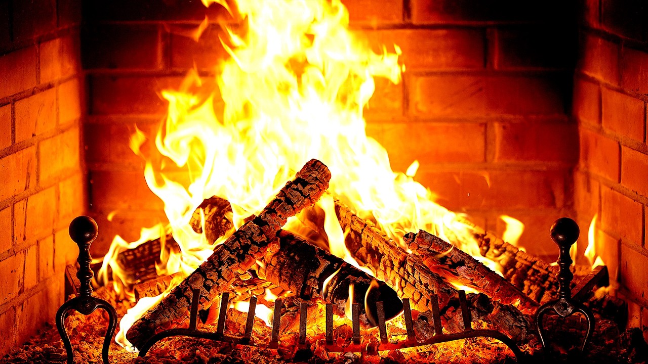 🔥 Fireplace 4K (12 HOURS). Cozy Fireplace with Burning Logs and Crackling Fire Sounds