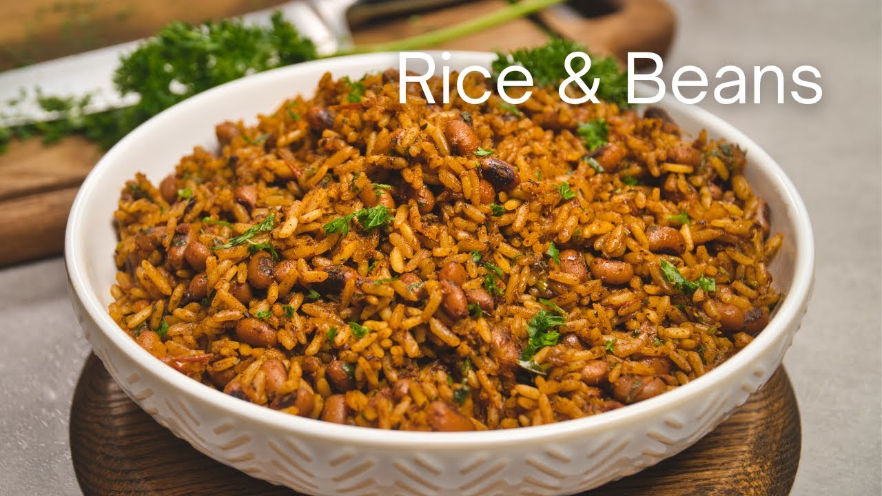 RICE AND BEANS RECIPE | Healthy One-Pot Quick Vegan Meal 🥘
