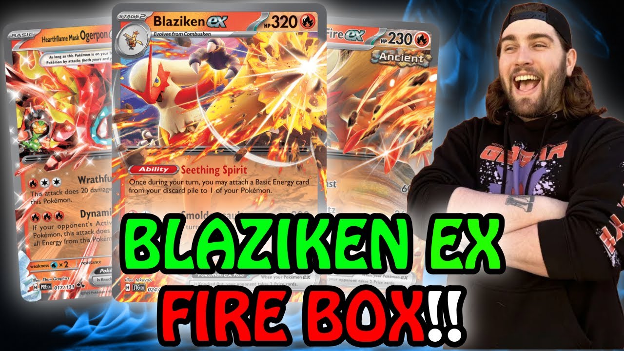 My Blaziken Ex Fire Box Deck is INSANE! Best Blaziken Ex deck from Journey Together!