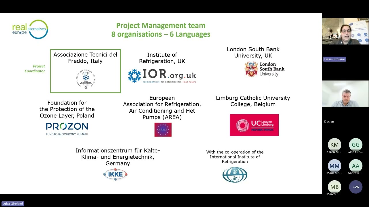 Real Alternatives: Continuing to Build Skills and Competence for the Transition to Sustainable Refri
