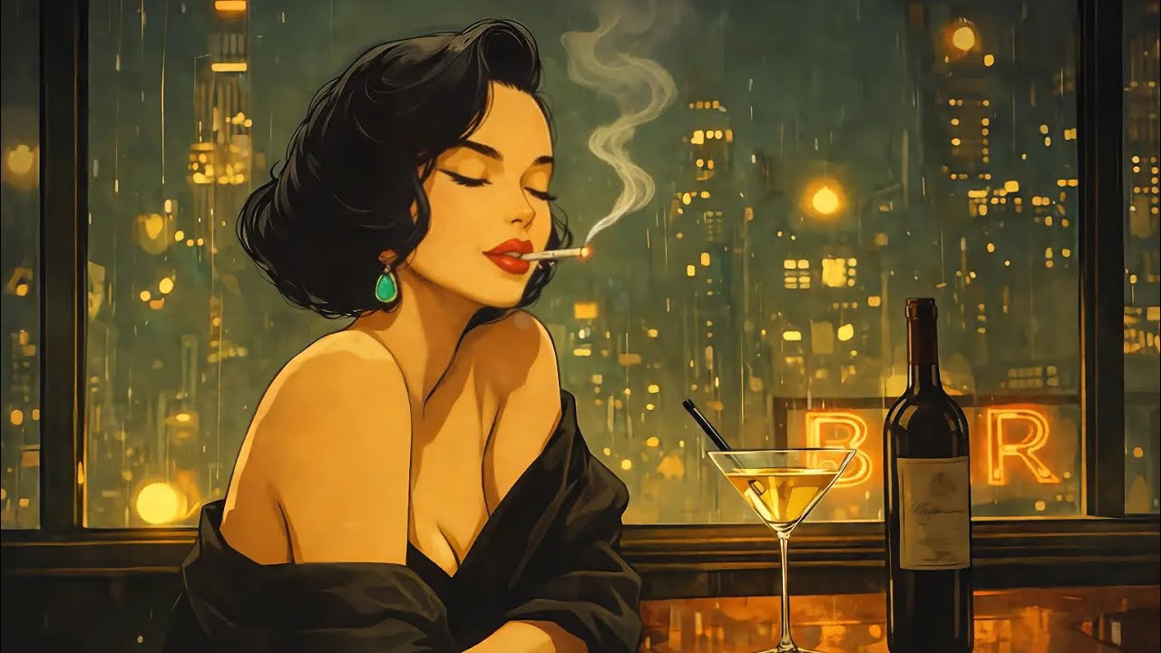 Night Winter Jazz Bar ❄️ 1930s Cozy Jazz Playlist | Vintage Swing, Noir Mood & Warm Ambience