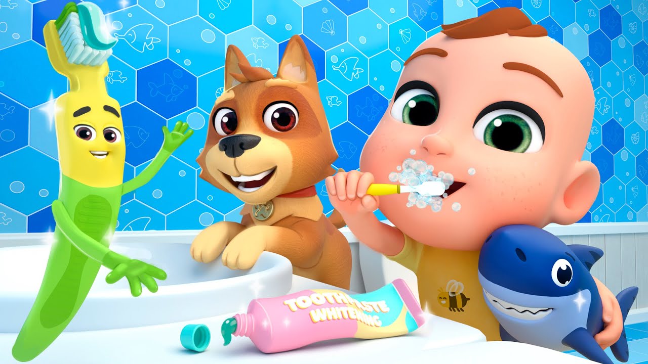 Brush Your Teeth!  Toothbrush Song and MORE Educational Nursery Rhymes & Kids Songs