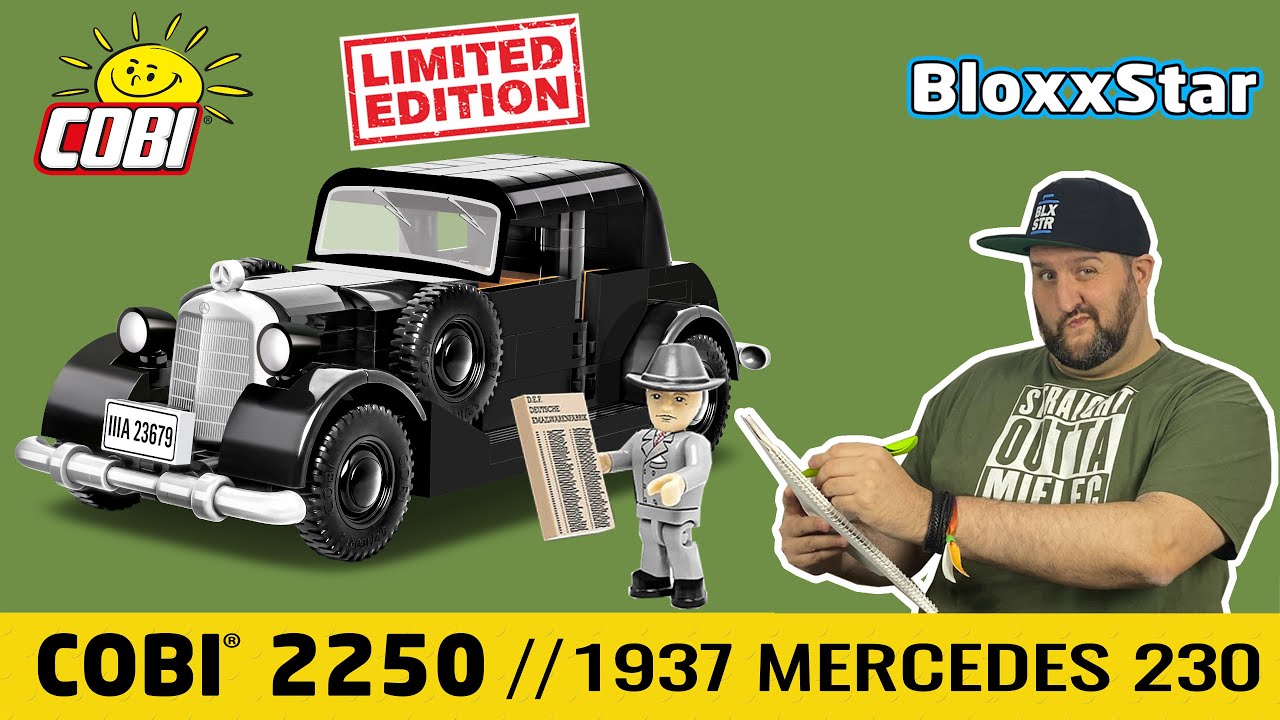 Schindler mit und ohne Liste! 💥 COBI 2250 & 2251 1937 MERCEDES 230 💥 LIMITED EDITION 1:35 ▶️ REVIEW