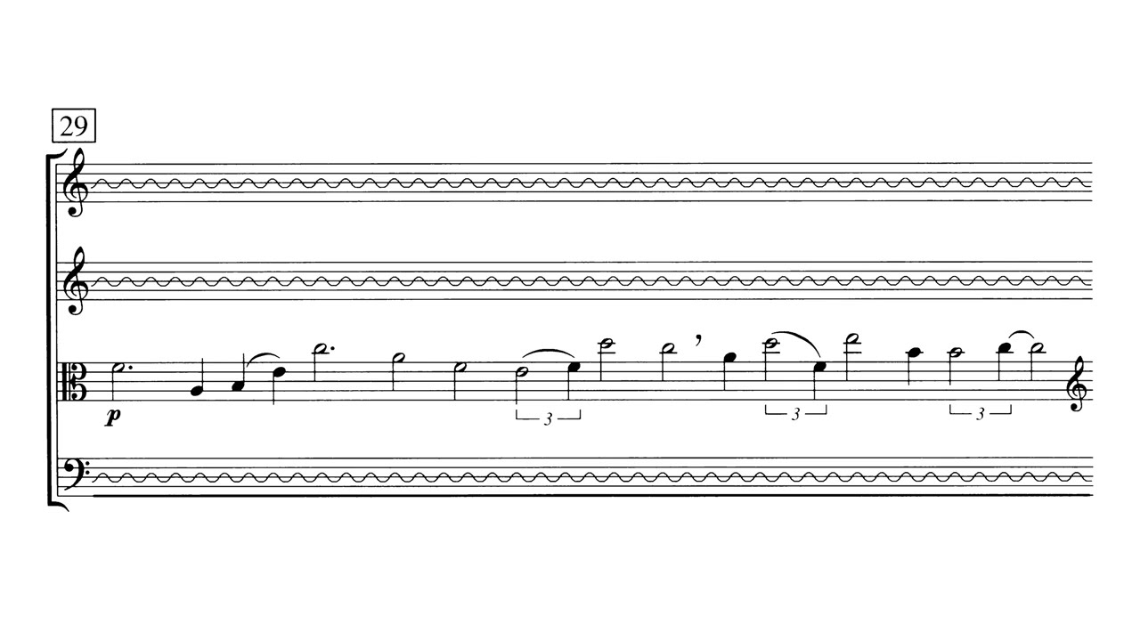 [Pēteris Vasks] String Quartet No.1 (Score-Video)