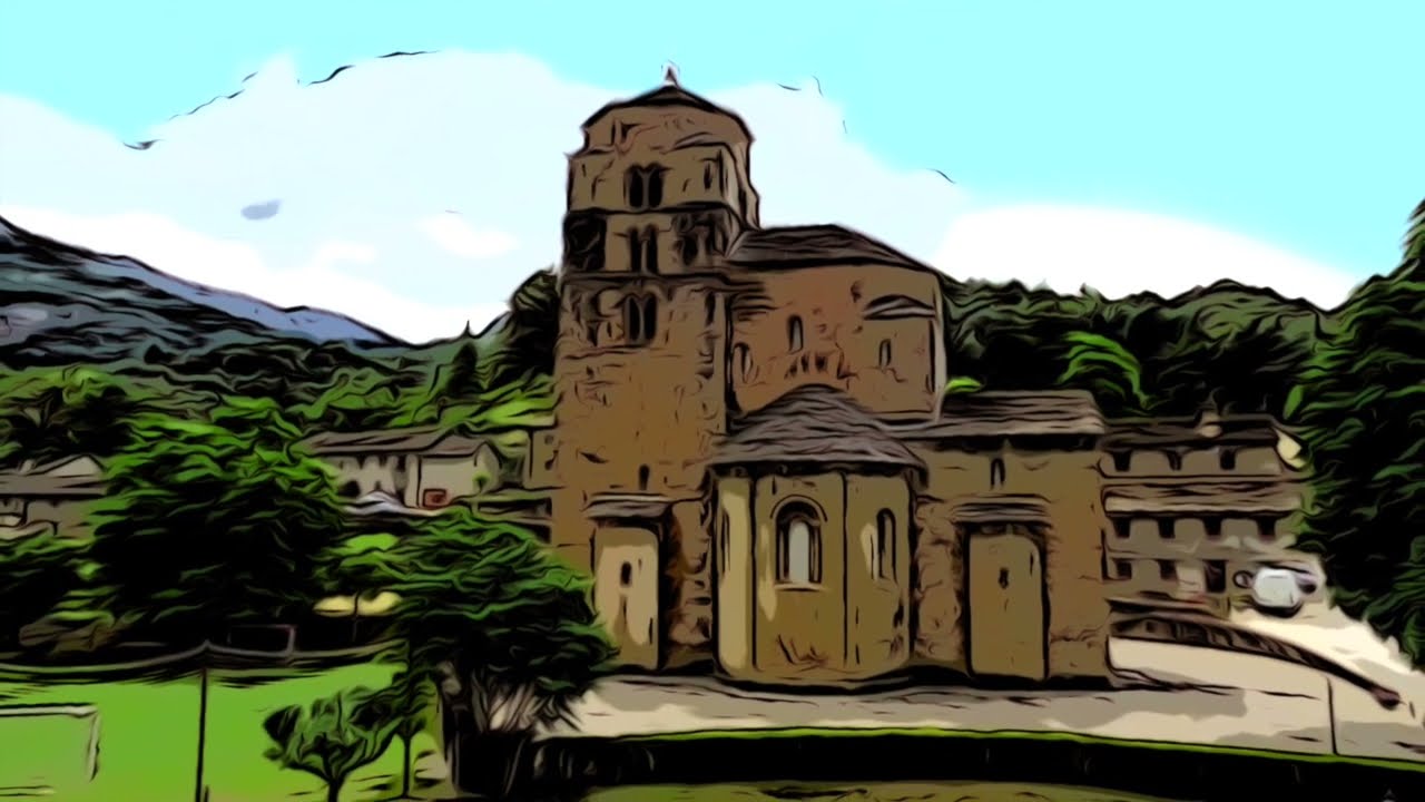 Románico Sta  Cruz de Seros, Sta  Maria, Huesca   HD