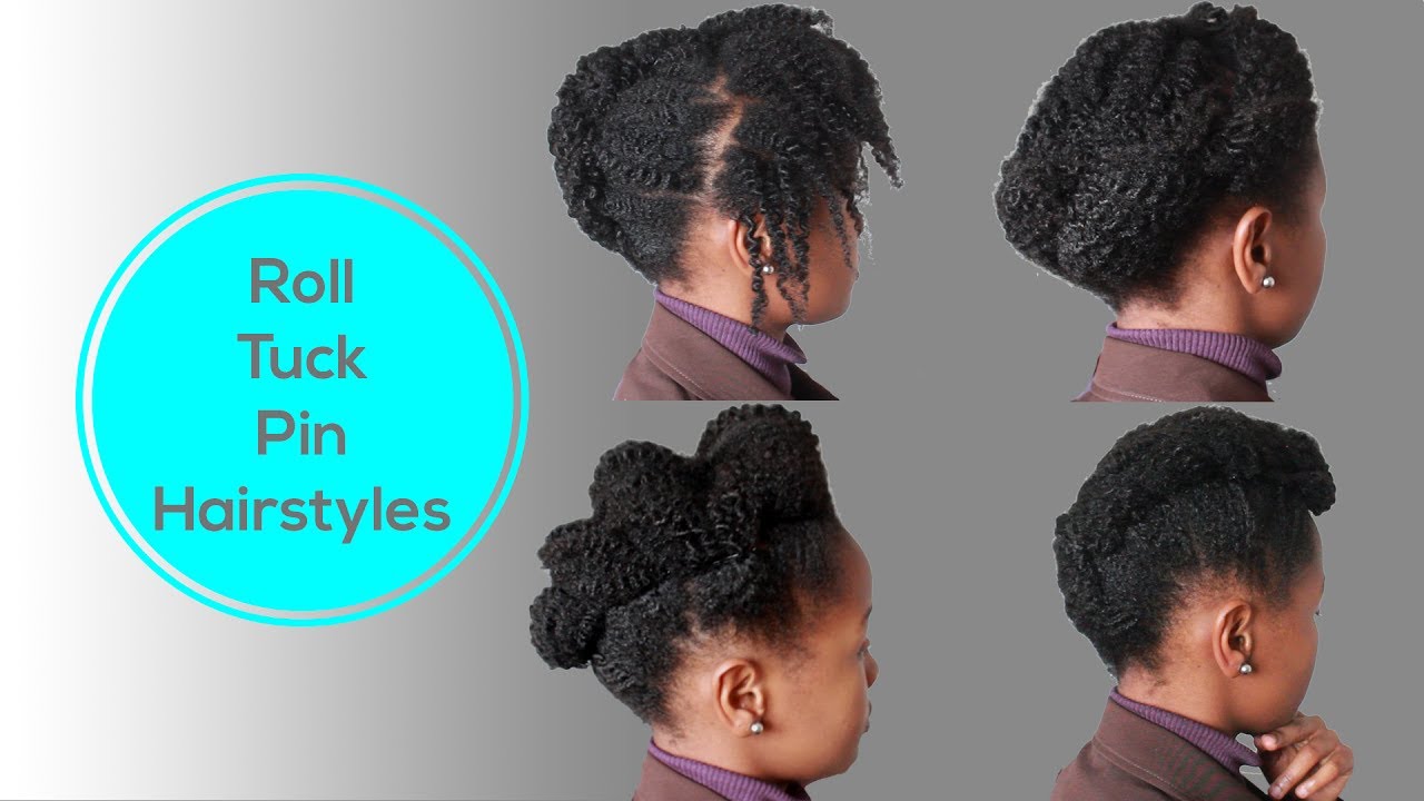 How To • Roll, Tuck & Pin Hairstyles for Medium Length Natural Hair