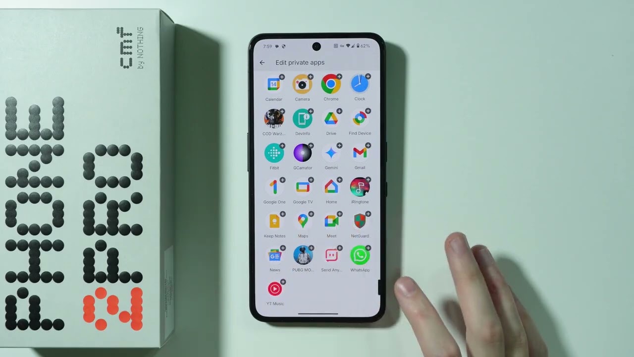 CMF Phone 2 Pro: как скрыть приложения