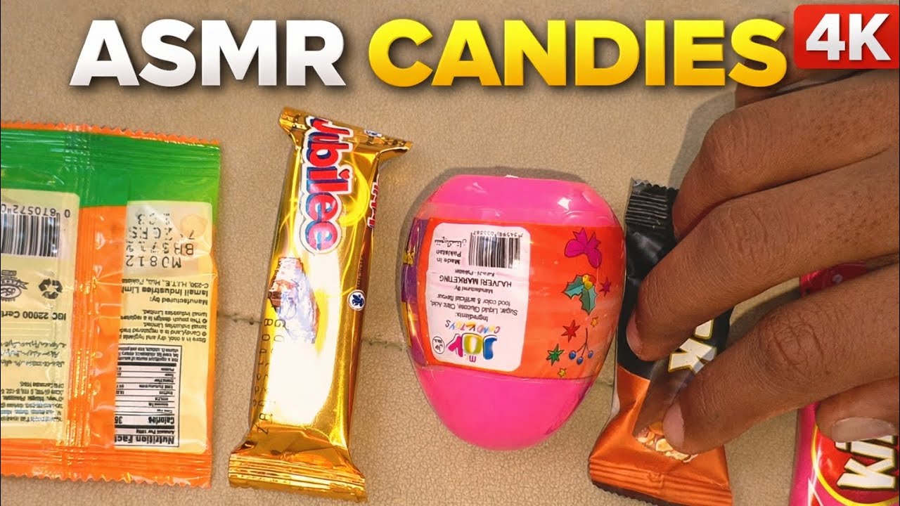 ASMR Candies Unboxing & Crunchy Eating Sounds | Relaxing ASMR