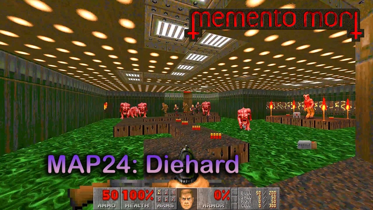 Doom II: Memento Mori | MAP24: Diehard | 100% Playthrough