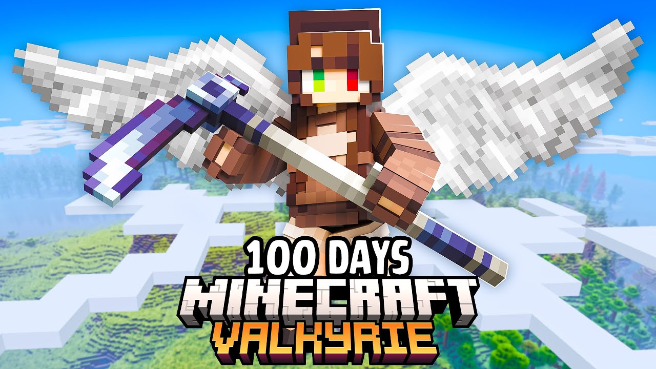 I Spent 100 Days as a VALKYRIE in a Mythical Minecraft World!