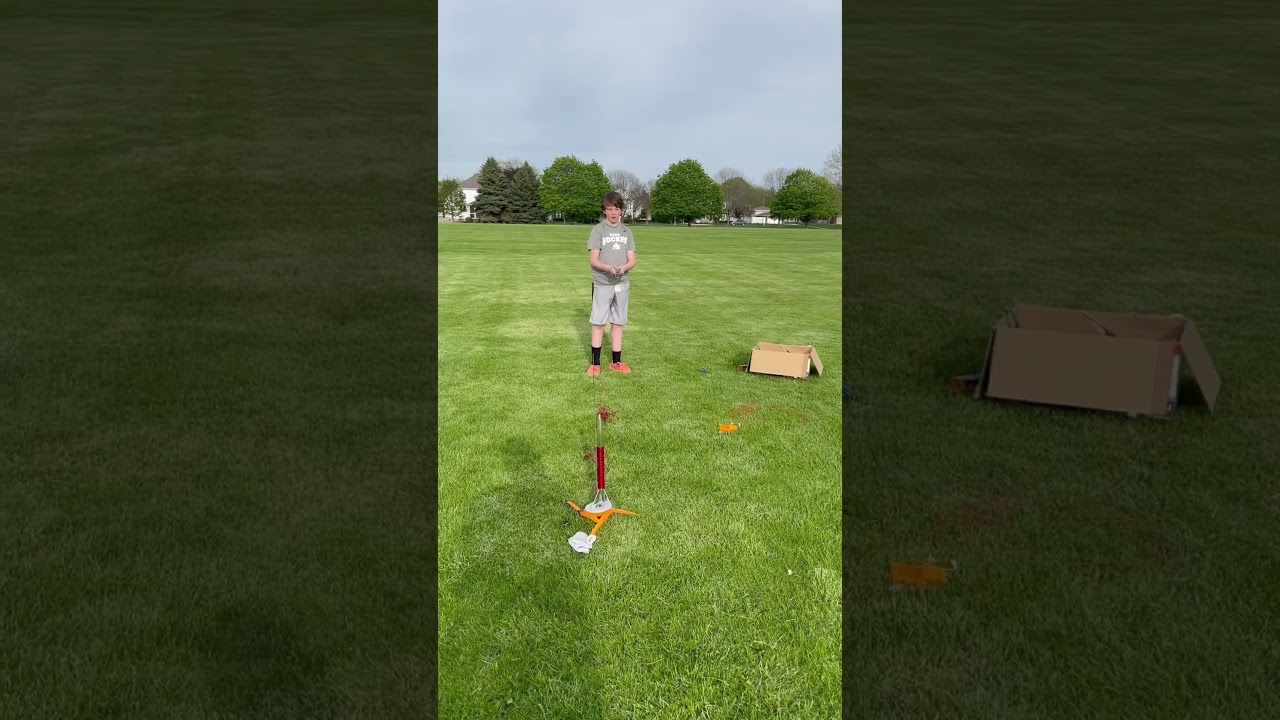 Estes rocket launch 