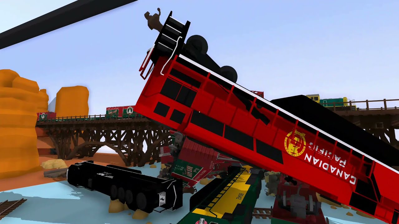 ACCIDENT HAPPENS! - BRIDGE DISASTER! - THE TRAINZ! - ROLLING LINE