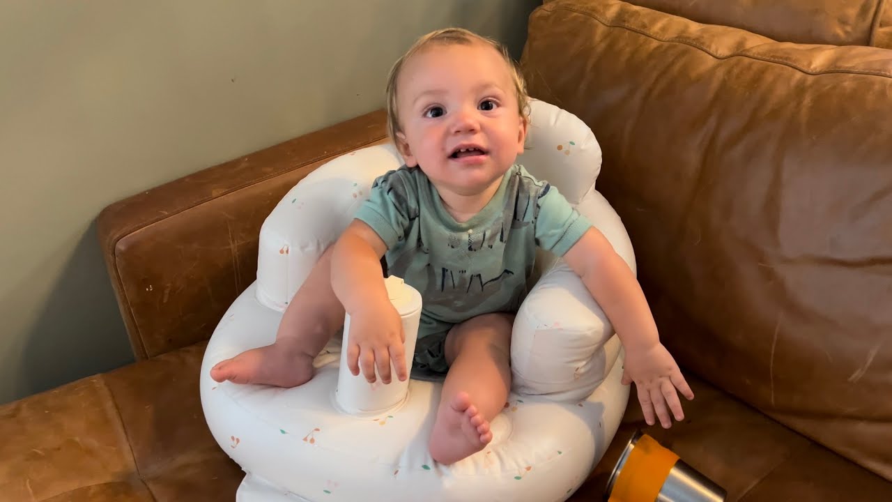 Inflatable Baby Seat for Babies 4-36 Months Portable Baby Floor Seats for Sitting Up Baby Floor Seat