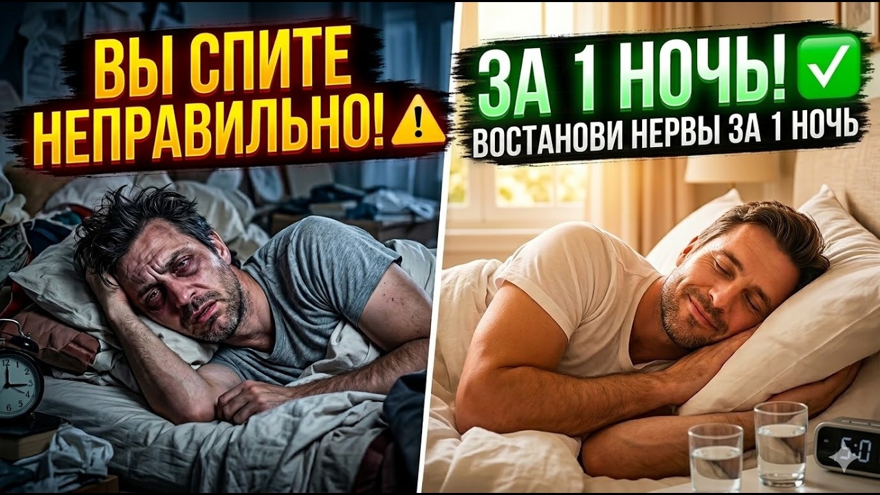 Вы спите НЕПРАВИЛЬНО! Скрытый режим организма, который восстановит нервы за 1 ночь