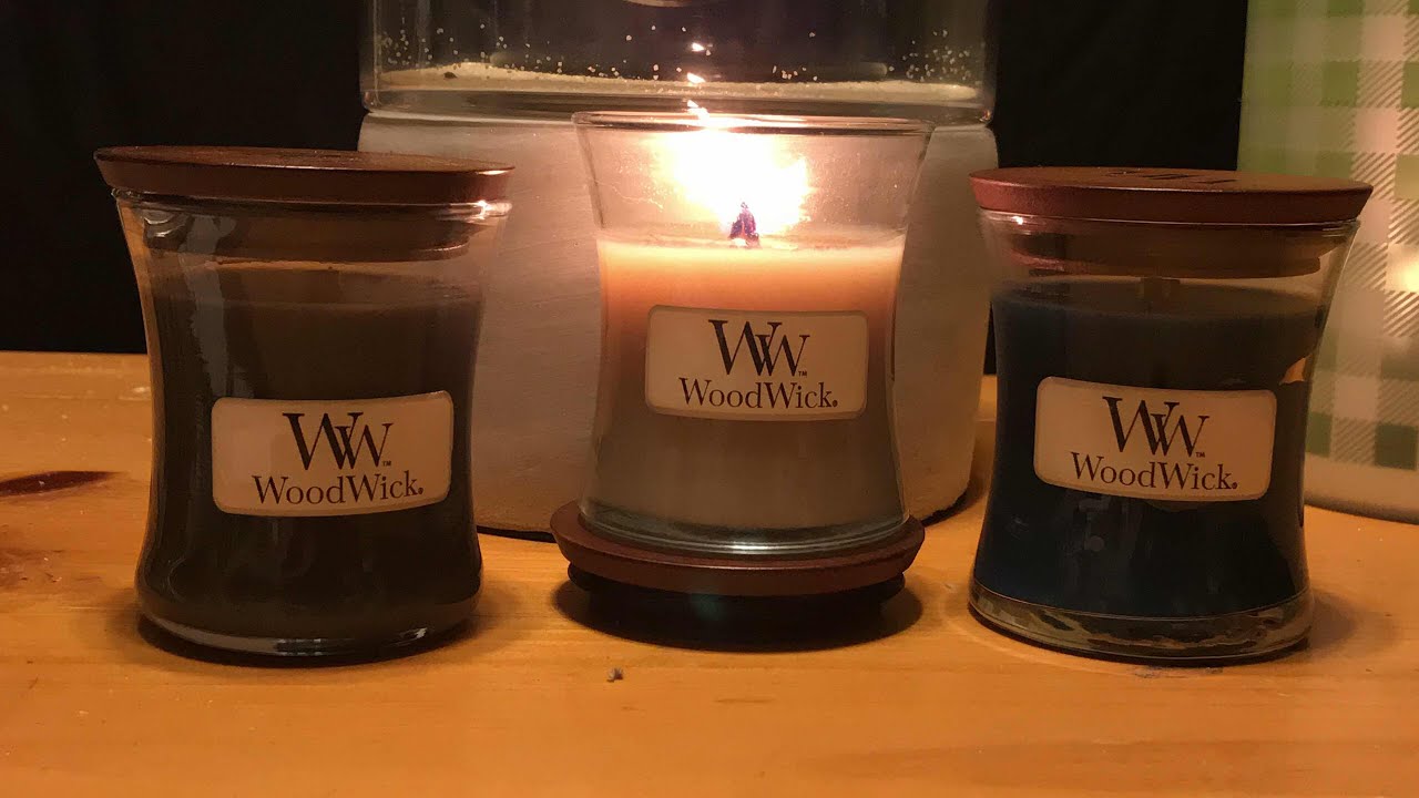 Woodwick Candle Review - Fireside, Denim and Evening Bonfire