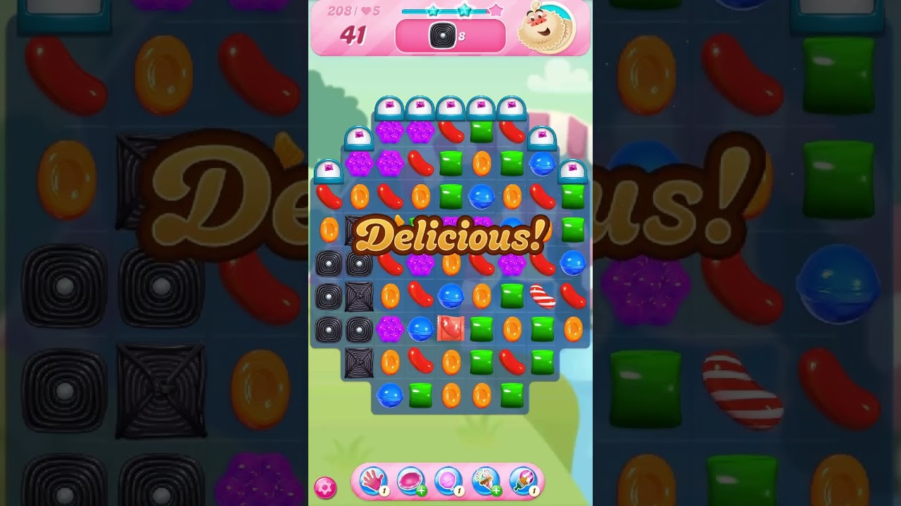 Candy Crush Saga Level 206-210🌟🌟🌟