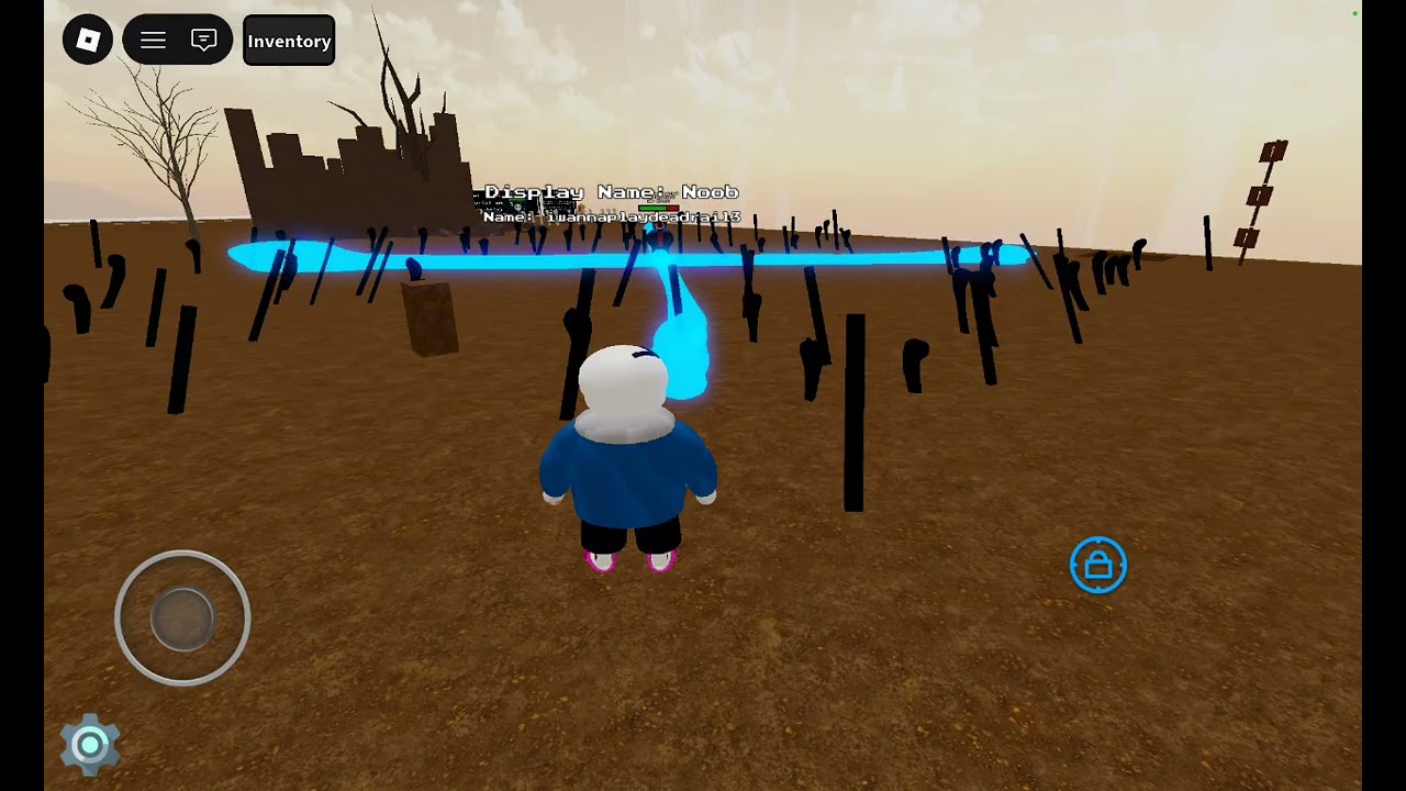 Playing freeSans morph 2 on roblox 😛 