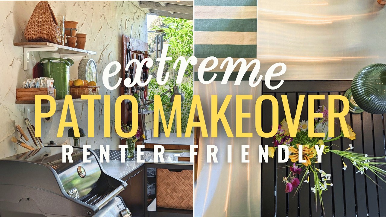 I Turned This Sad Patio into a Dream Outdoor Kitchen (Renter-Friendly!)