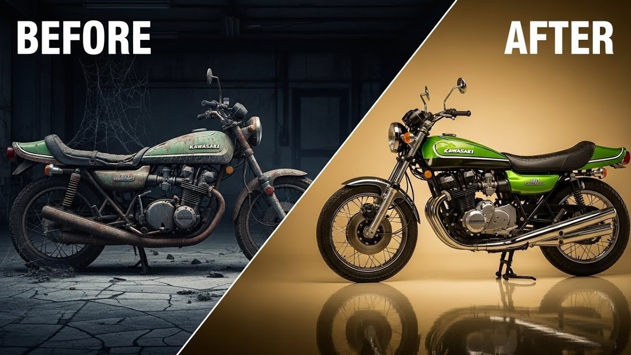 We Found an Abandoned Kawasaki H2 Mach IV 1972… Full BEFORE & AFTER ASMR Restoration