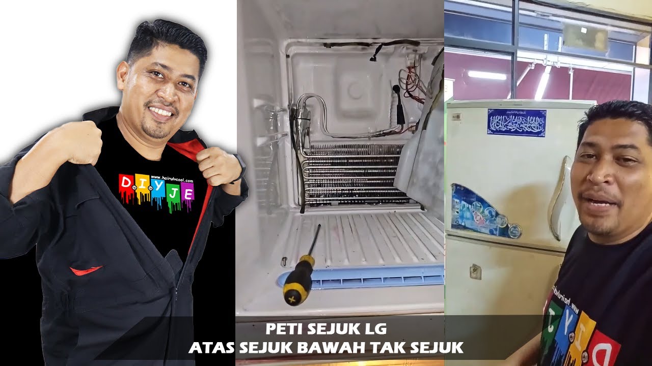 PETI SEJUK LG ATAS SEJUK BAWAH TAK SEJUK