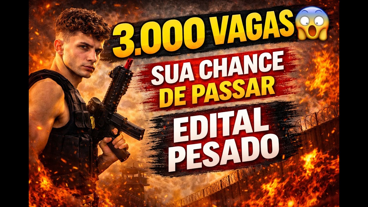 🚨 Polícia Penal RS 2026: 3.000 Vagas Confirmadas + Edital em Março!