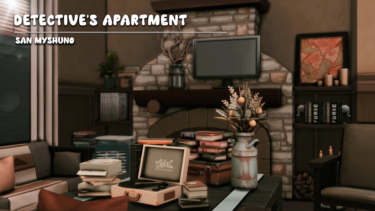 Detective's Apartment 🕵️ | The Sims 4 | Stop Motion Build | No CC