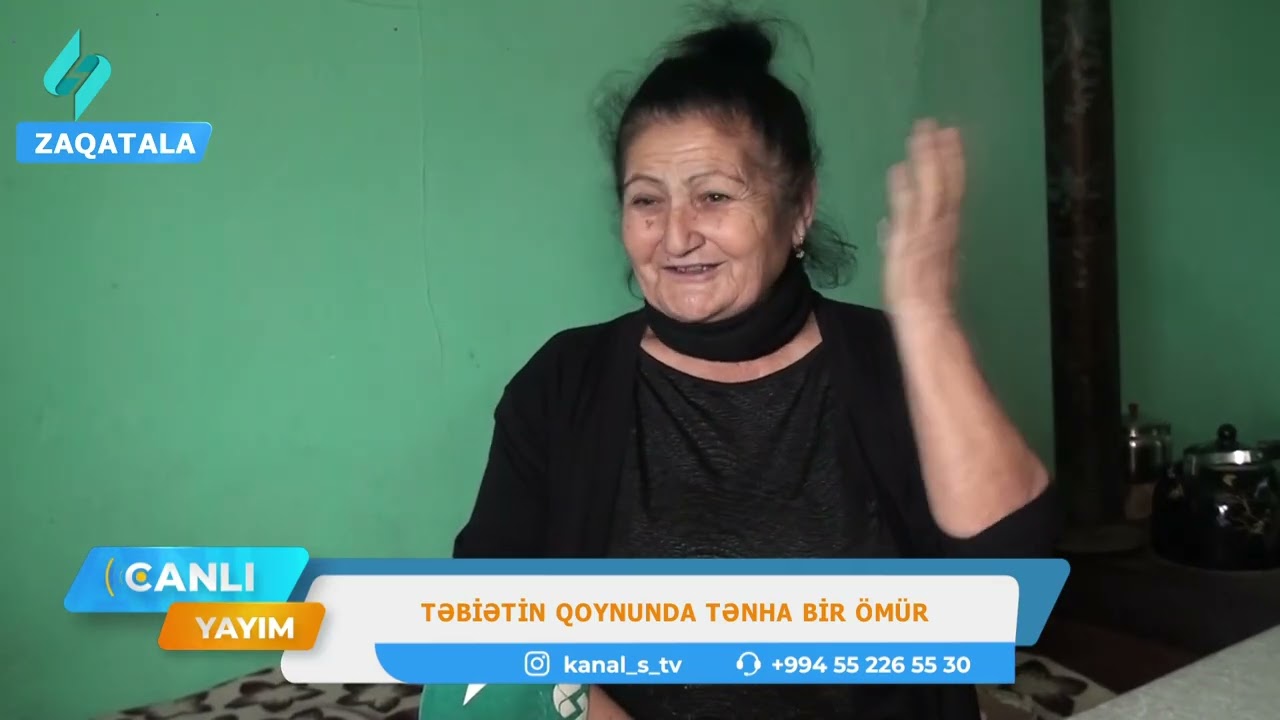 Təbiətin qoynunda tənha qadın | Canlı Yayım