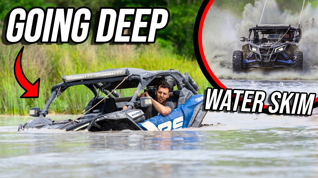 I Snorkeled My Can-Am X3! We Went Deep! (Water Skimming)