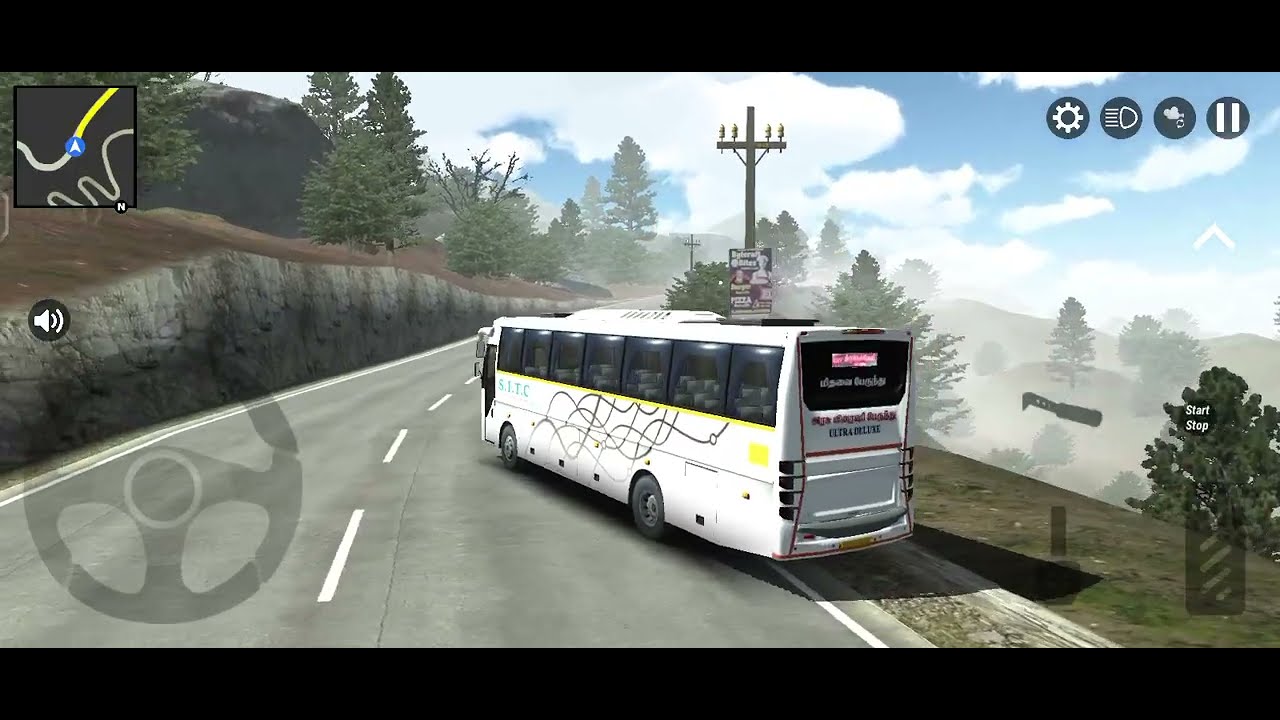 Indian Bus Driving Game | Dangerous Road Challenge 🚌🔥 