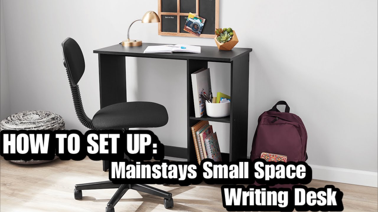 Mainstays Small Space Writing Desk Set Up