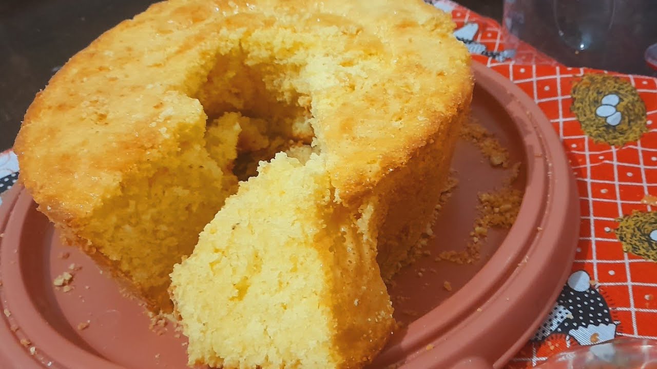 Bolo de fuba com polvilho doce sem farinha de trigo
